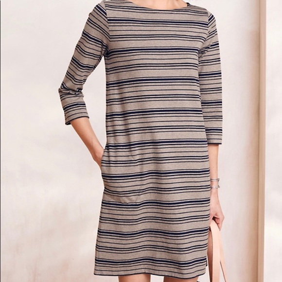 Garnet Hill Organic Cotton Boat Neck Dress - Picture 9 of 9